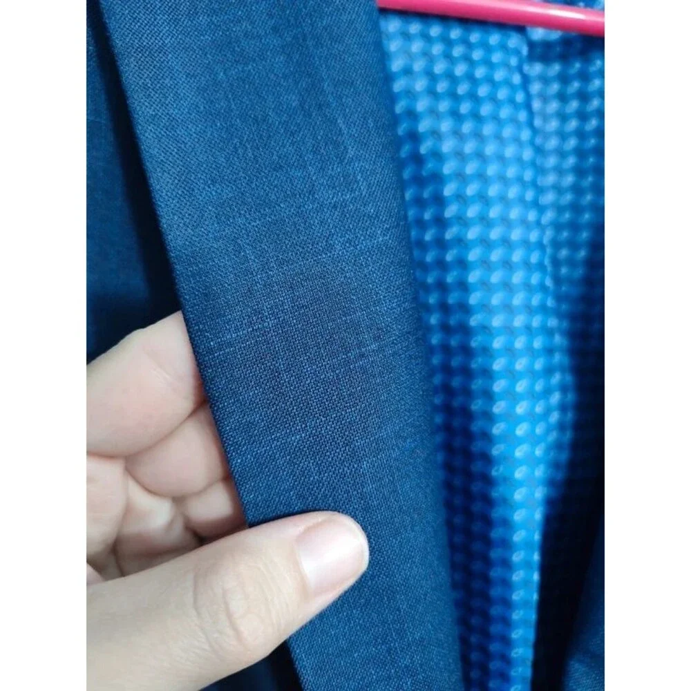 Giorgio Sanetti 44R men's tailored two button blazer suit jacket navy blue new